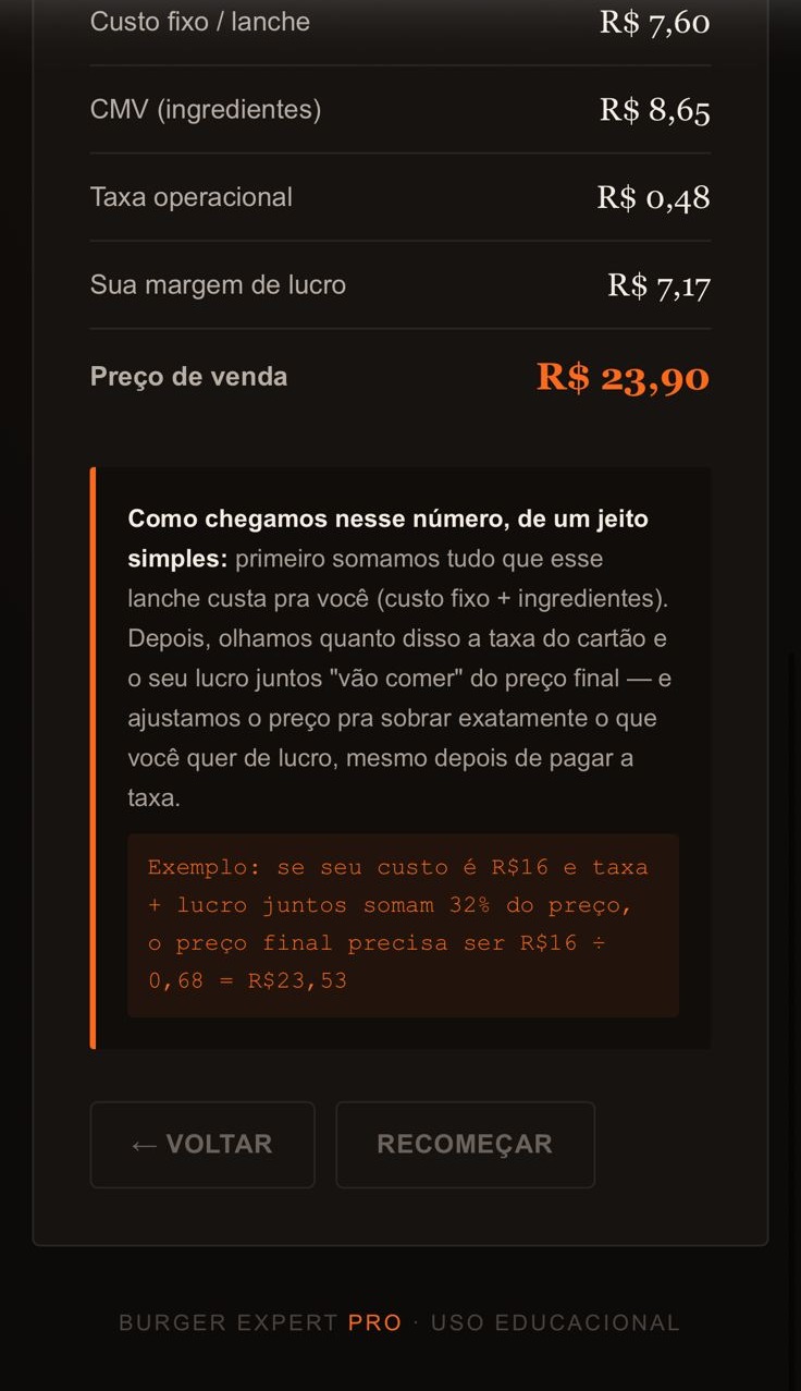 Tela real da calculadora: Tudo aberto na sua frente
